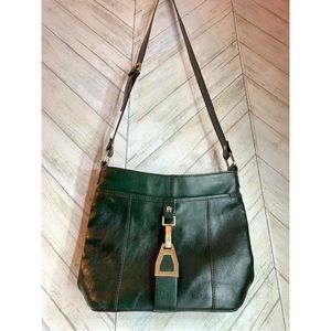 Etienne Aigner- Green Leather Shoulder Bag